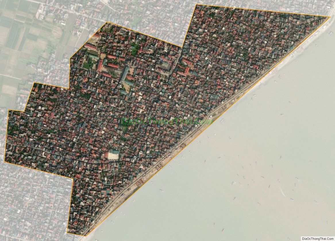 Bản đồ vệ tinh xã Ngư Lộc, huyện Hậu Lộc