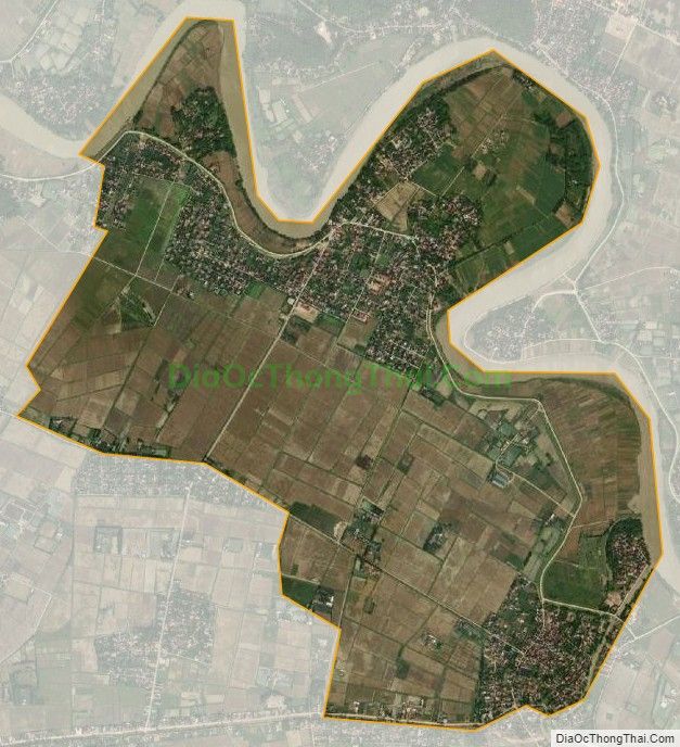 Bản đồ vệ tinh xã Phong Lộc, huyện Hậu Lộc