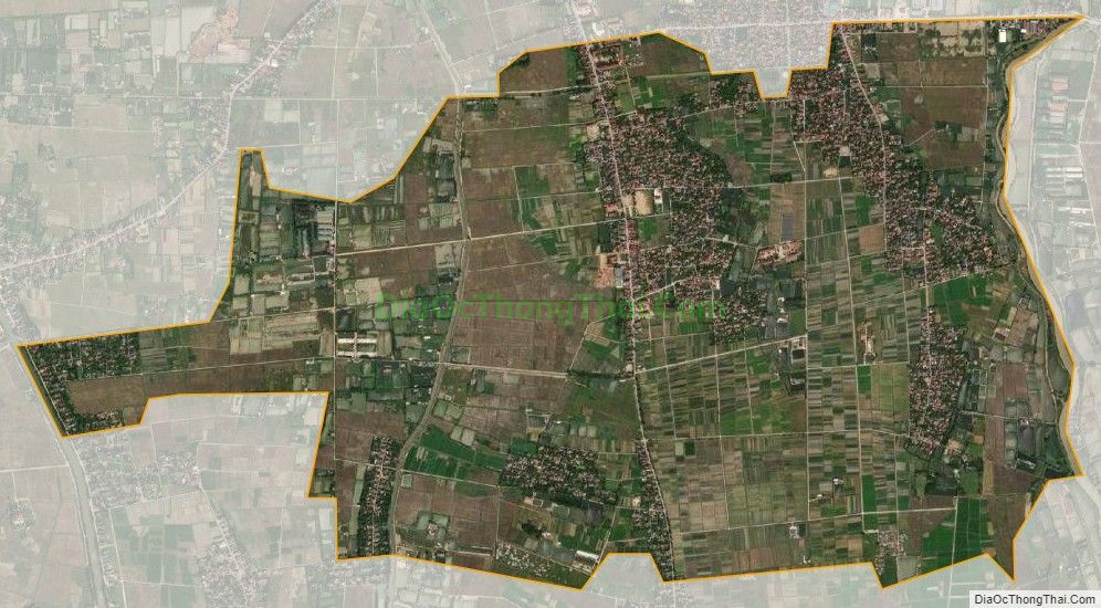 Bản đồ vệ tinh xã Phú Lộc, huyện Hậu Lộc