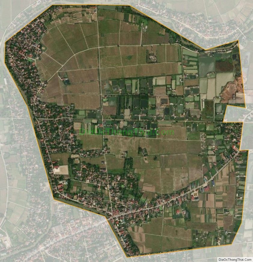 Bản đồ vệ tinh xã Thịnh Lộc (cũ), huyện Hậu Lộc