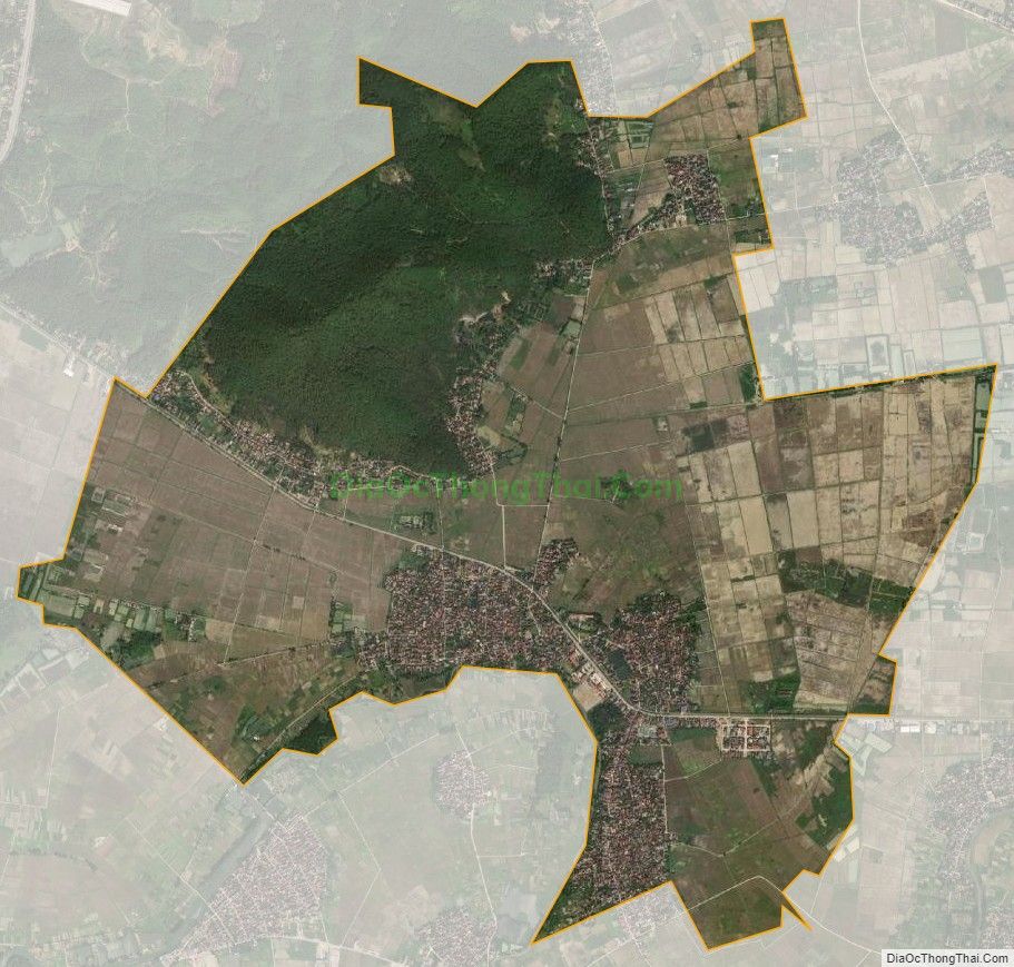 Bản đồ vệ tinh xã Tiến Lộc, huyện Hậu Lộc