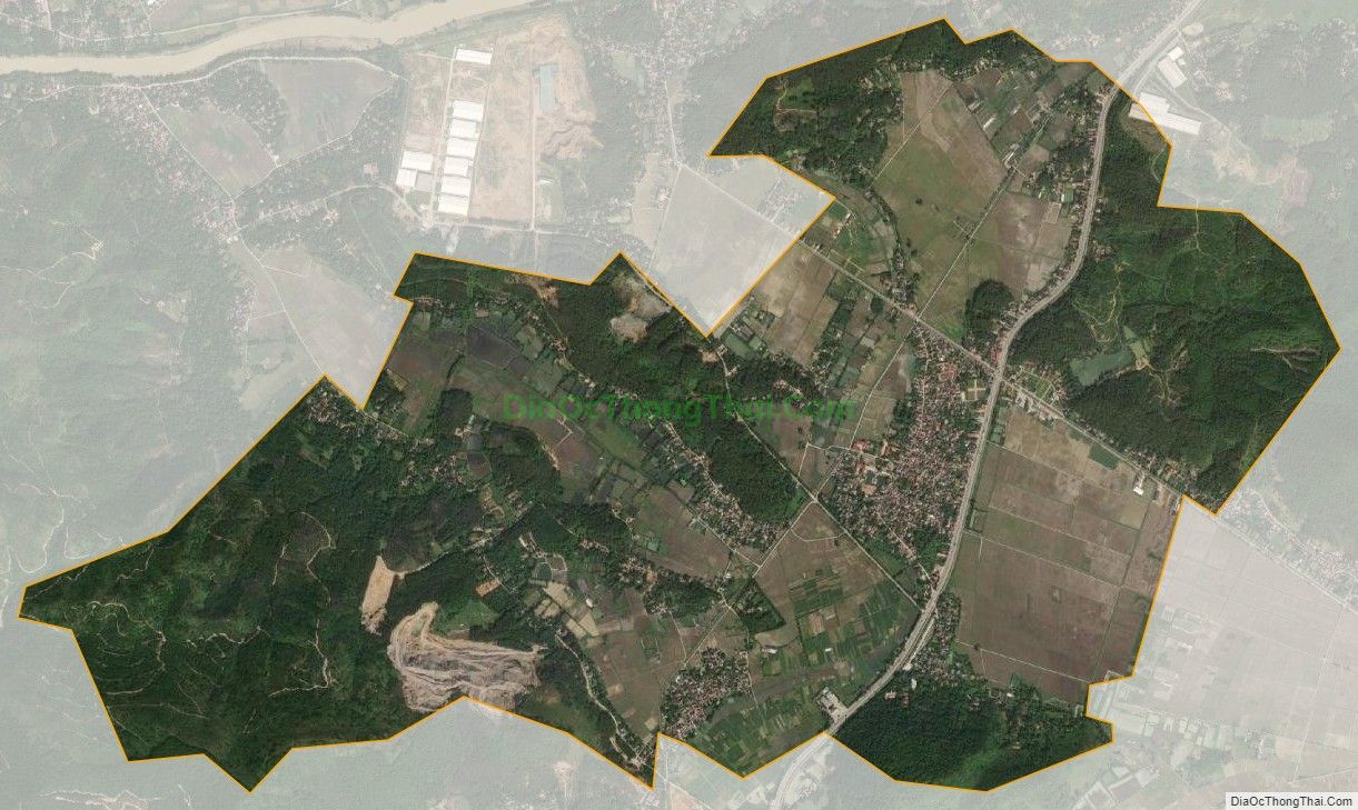 Bản đồ vệ tinh xã Triệu Lộc, huyện Hậu Lộc
