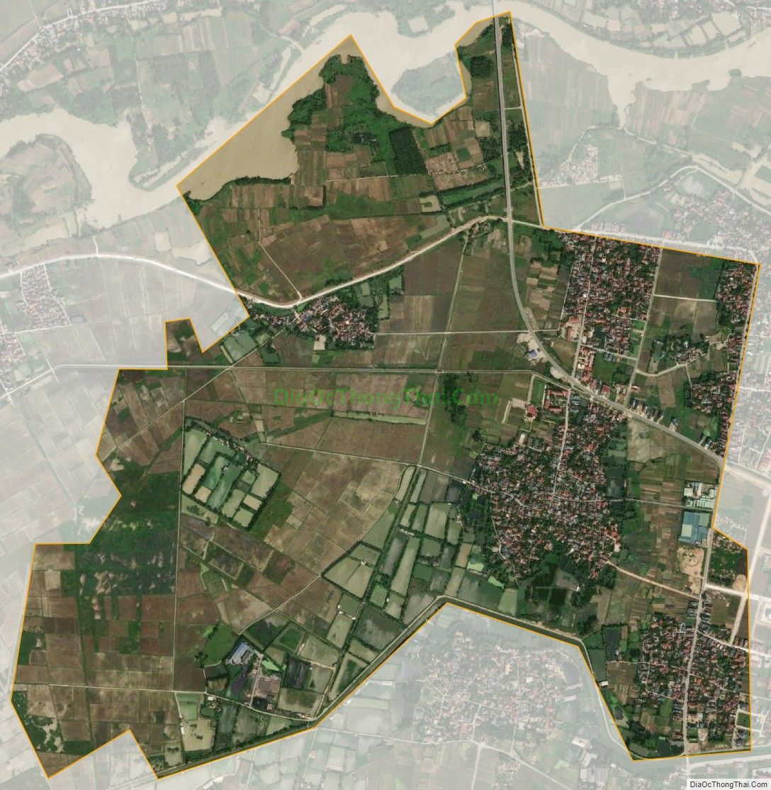 Bản đồ vệ tinh xã Hoằng Đức, huyện Hoằng Hóa
