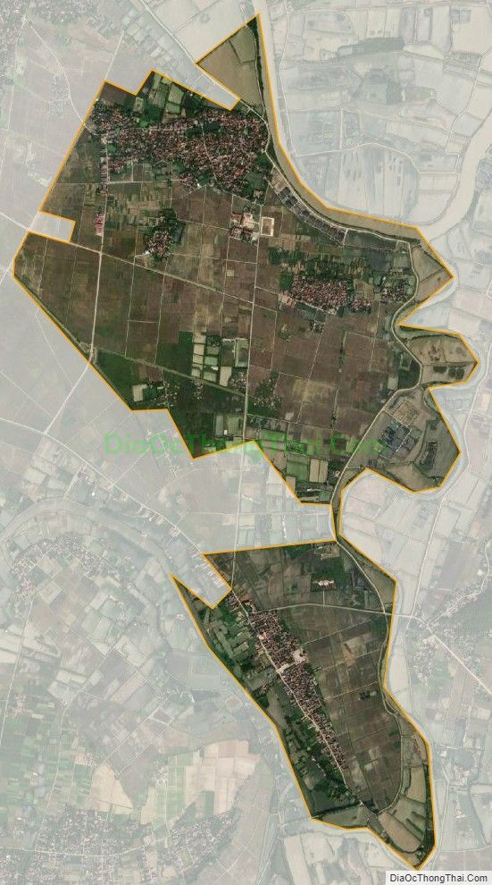Bản đồ vệ tinh xã Hoằng Hà, huyện Hoằng Hóa