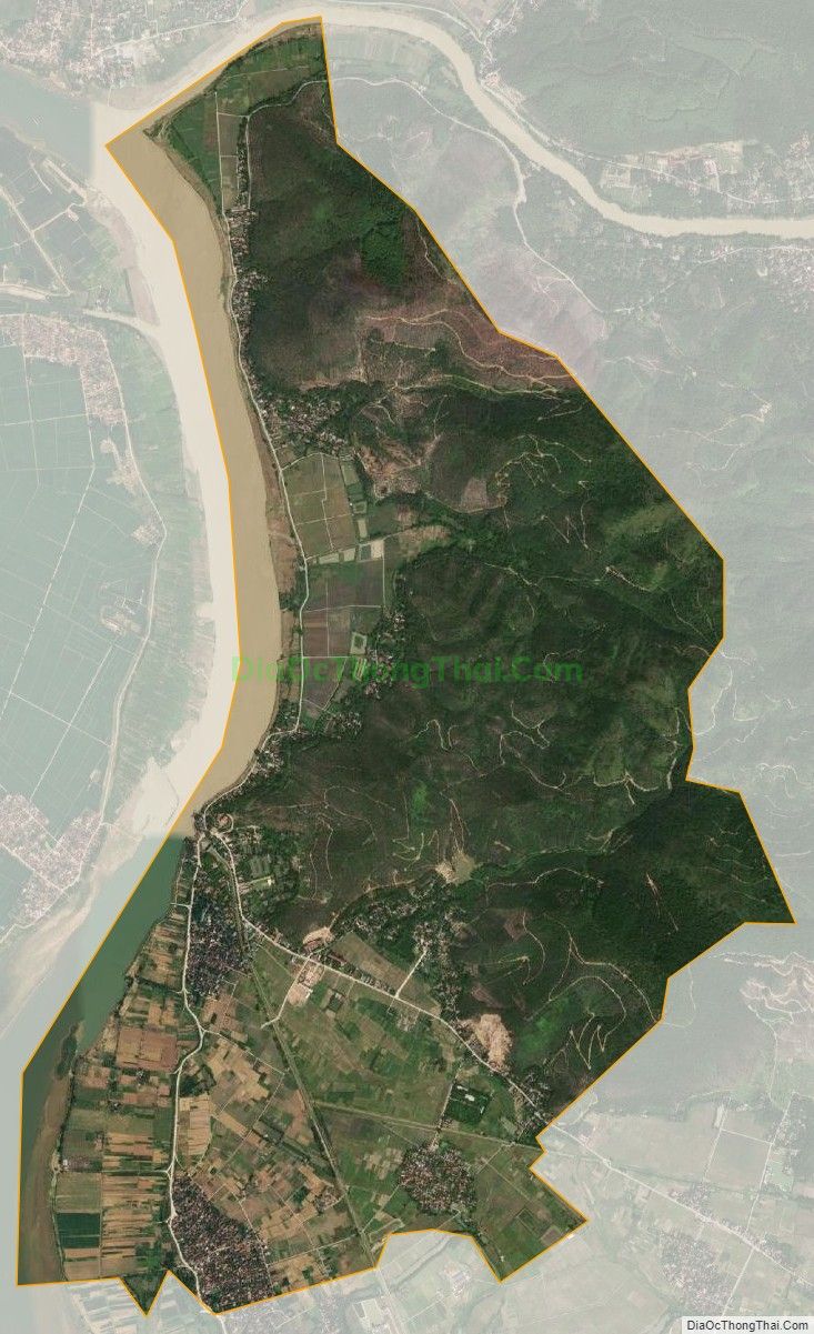 Bản đồ vệ tinh xã Hoằng Khánh (cũ), huyện Hoằng Hóa