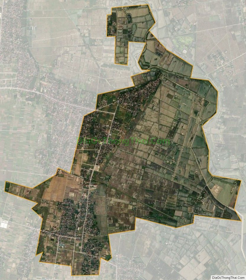 Bản đồ vệ tinh xã Hoằng Lưu, huyện Hoằng Hóa