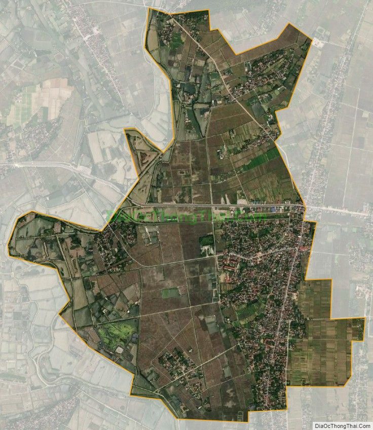 Bản đồ vệ tinh xã Hoằng Ngọc, huyện Hoằng Hóa