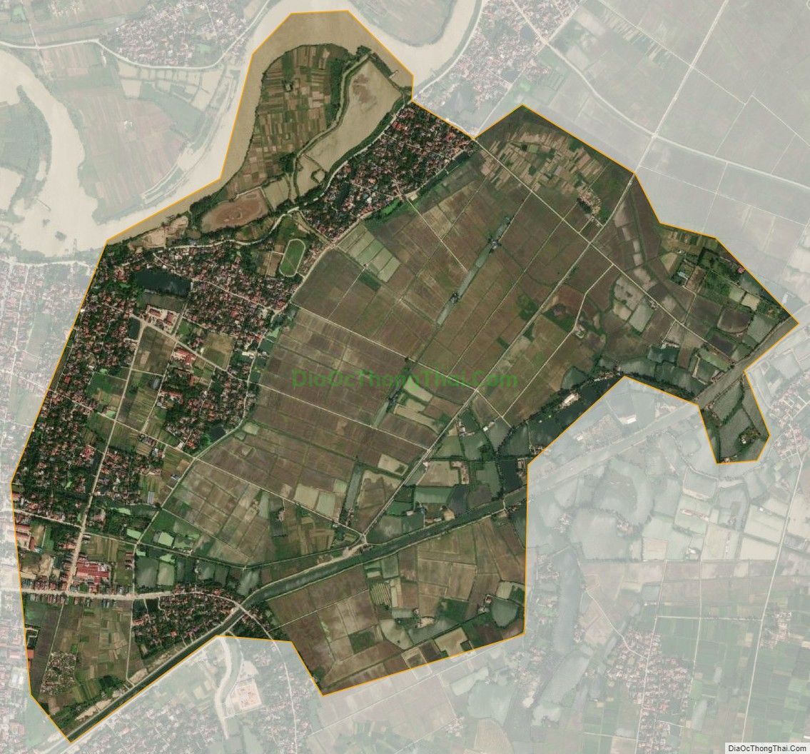 Bản đồ vệ tinh xã Hoằng Phúc (cũ), huyện Hoằng Hóa