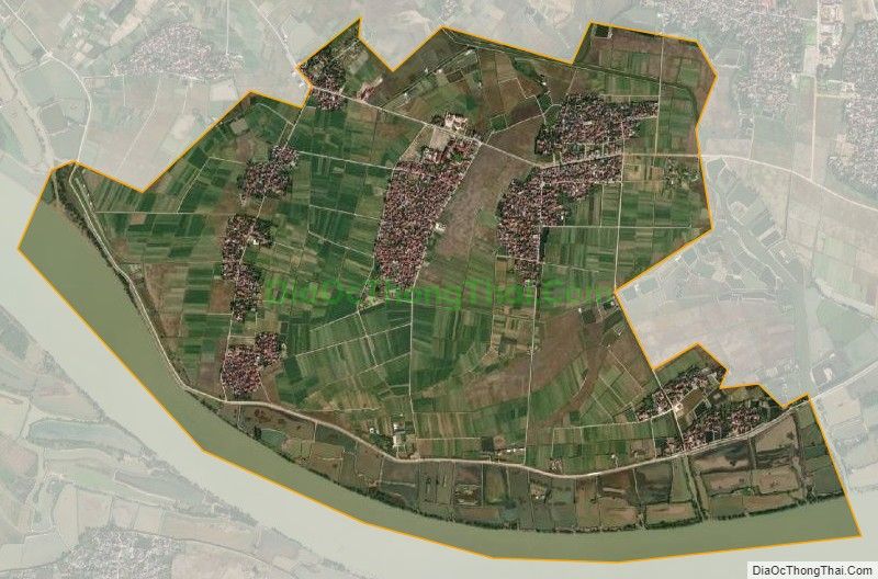 Bản đồ vệ tinh xã Hoằng Tân, huyện Hoằng Hóa