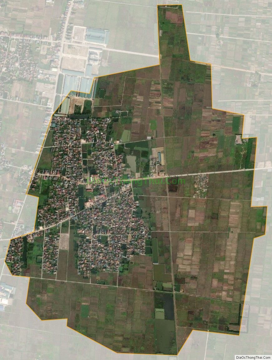 Bản đồ vệ tinh xã Hoằng Thái, huyện Hoằng Hóa