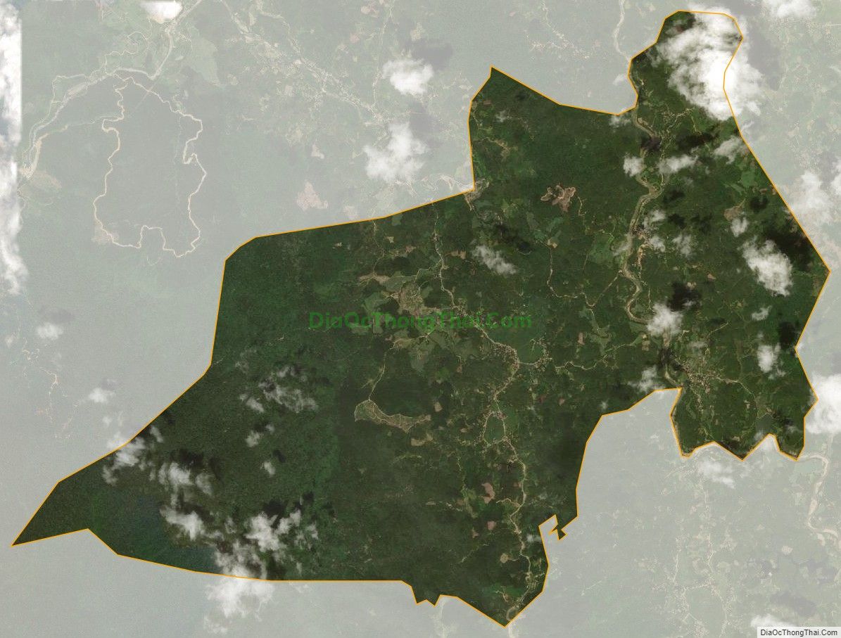 Bản đồ vệ tinh xã Giao An, huyện Lang Chánh