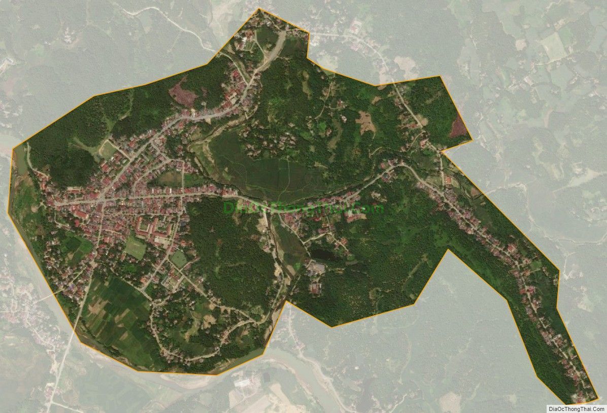 Bản đồ vệ tinh Thị trấn Lang Chánh, huyện Lang Chánh