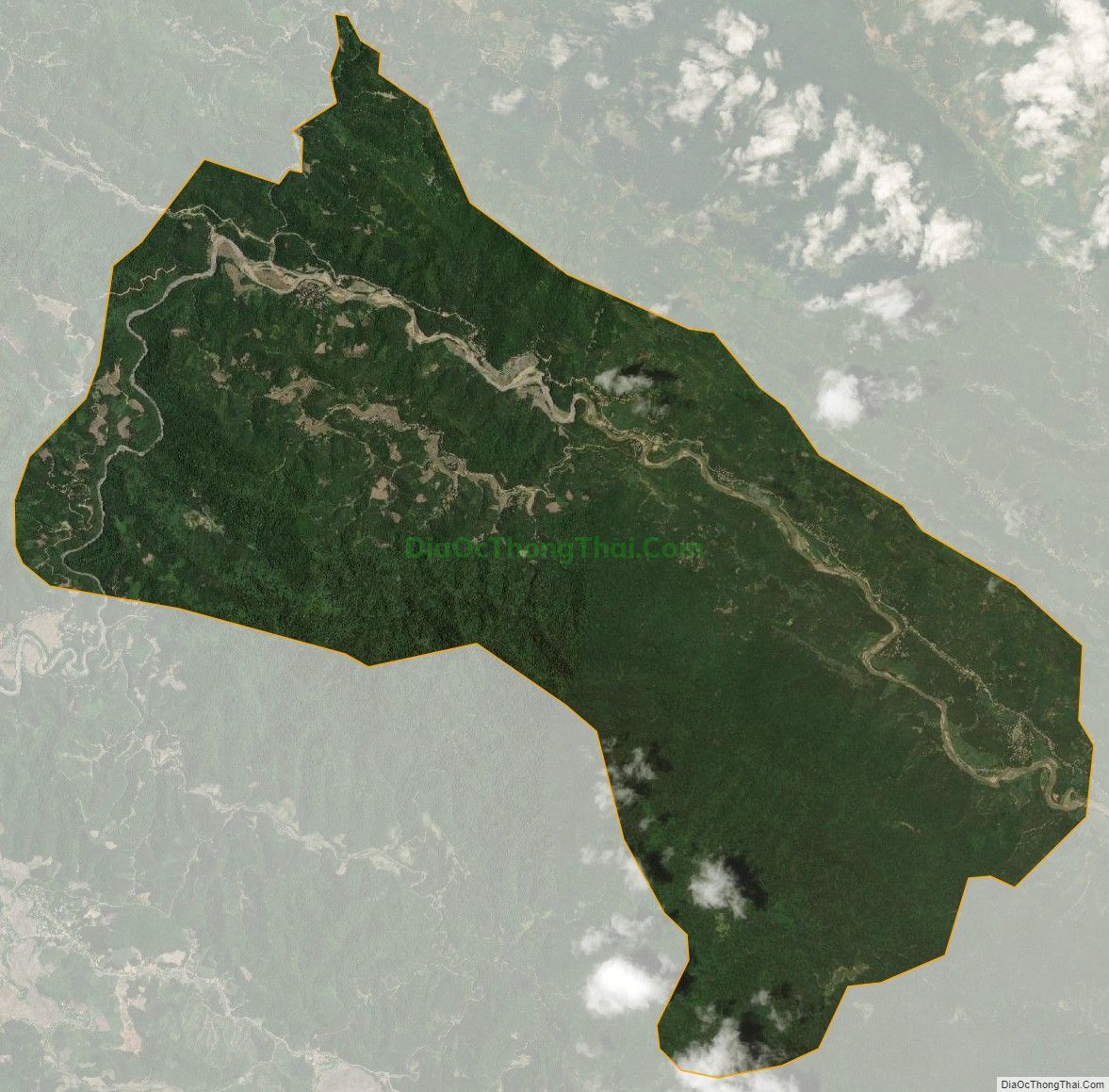 Bản đồ vệ tinh xã Tam Văn, huyện Lang Chánh