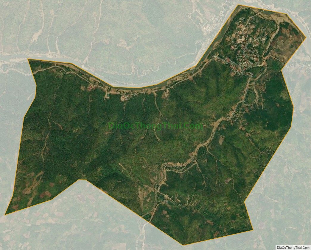Bản đồ vệ tinh Thị trấn Mường Lát, huyện Mường Lát