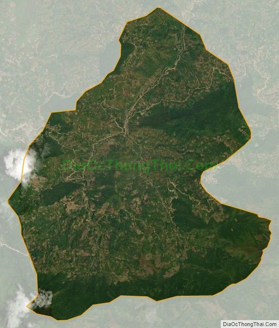 Bản đồ vệ tinh xã Pù Nhi, huyện Mường Lát
