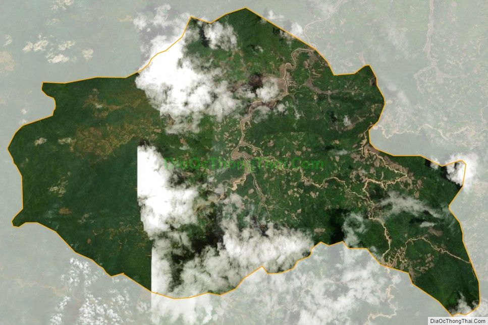 Bản đồ vệ tinh xã Quang Chiểu, huyện Mường Lát
