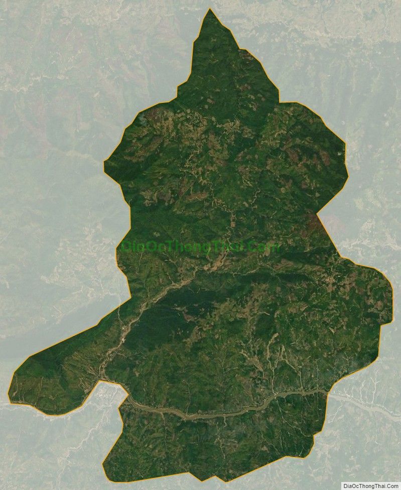 Bản đồ vệ tinh xã Tam Chung, huyện Mường Lát