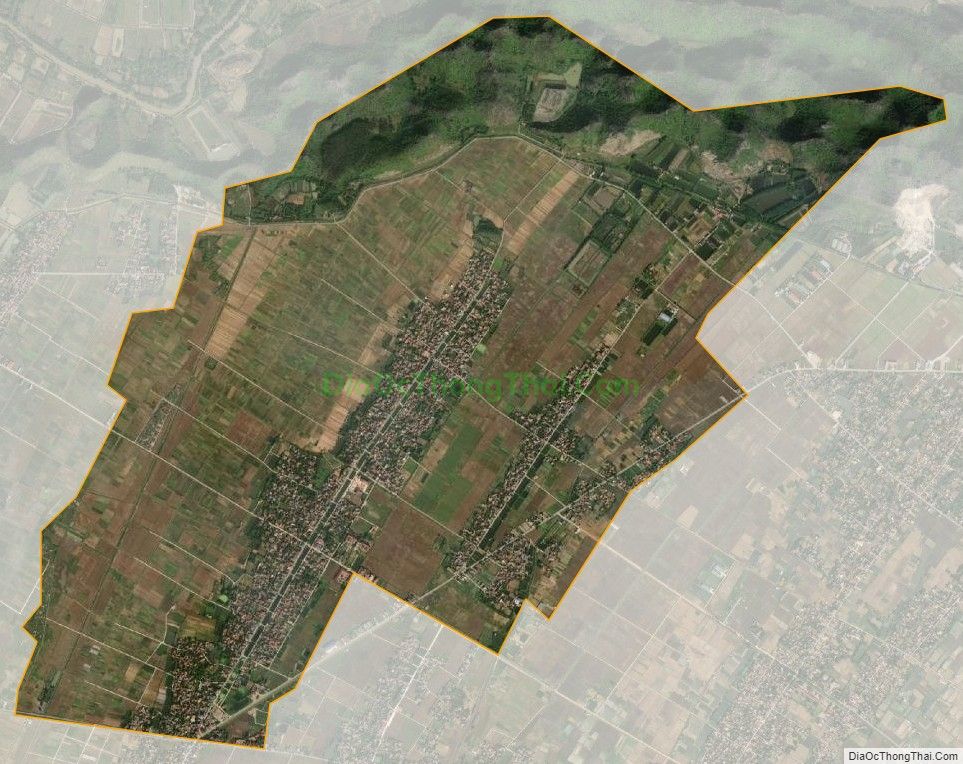 Bản đồ vệ tinh xã Nga Giáp, huyện Nga Sơn