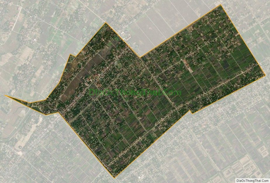 Bản đồ vệ tinh xã Nga Liên, huyện Nga Sơn
