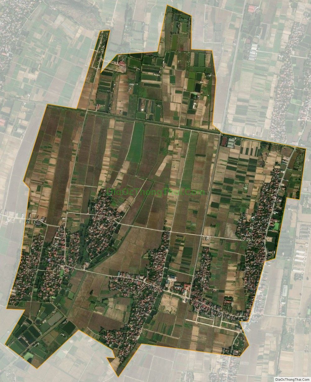 Bản đồ vệ tinh xã Nga Nhân (cũ), huyện Nga Sơn