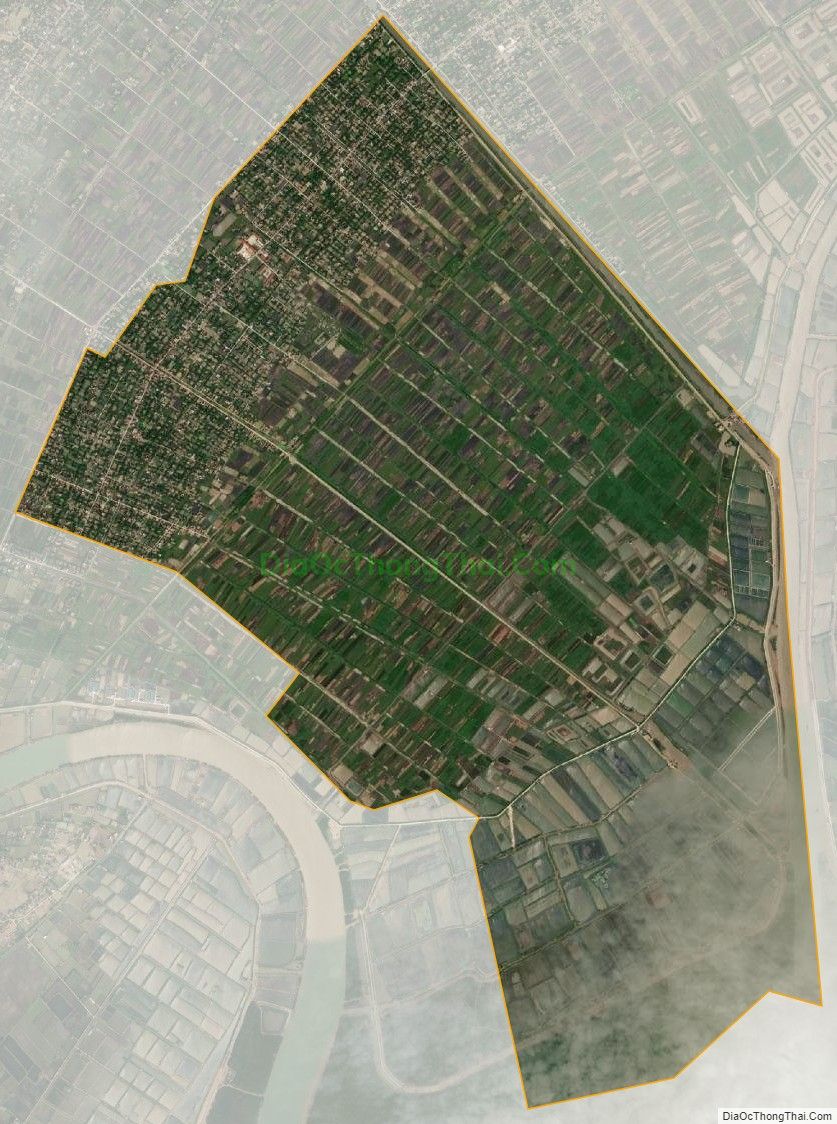 Bản đồ vệ tinh xã Nga Tân, huyện Nga Sơn