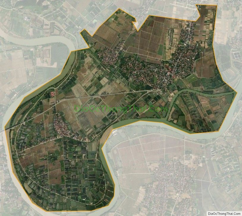 Bản đồ vệ tinh xã Nga Thạch, huyện Nga Sơn
