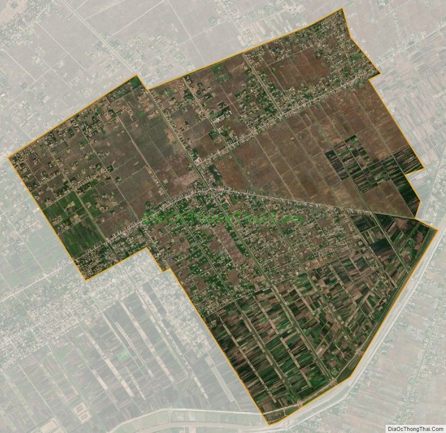 Bản đồ vệ tinh xã Nga Thái, huyện Nga Sơn
