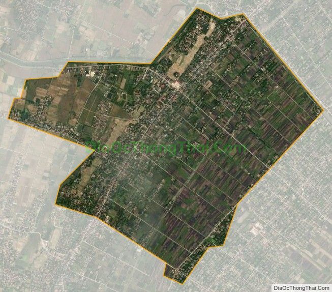 Bản đồ vệ tinh xã Nga Thanh, huyện Nga Sơn