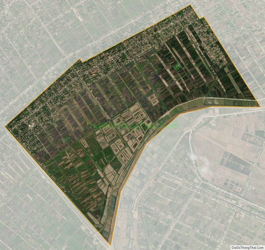 Bản đồ vệ tinh xã Nga Tiến, huyện Nga Sơn
