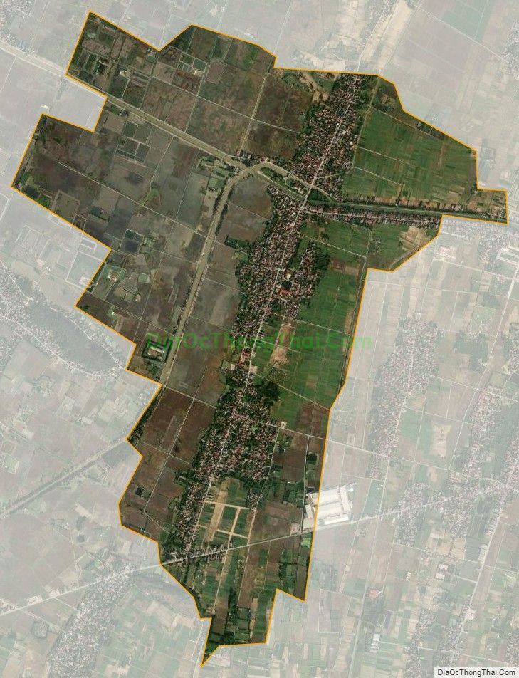 Bản đồ vệ tinh xã Nga Văn, huyện Nga Sơn