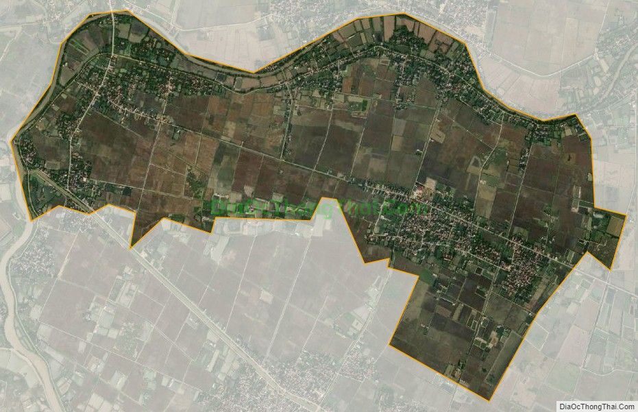 Bản đồ vệ tinh xã Nga Vịnh, huyện Nga Sơn