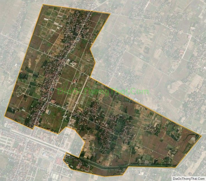 Bản đồ vệ tinh xã Nga Yên, huyện Nga Sơn