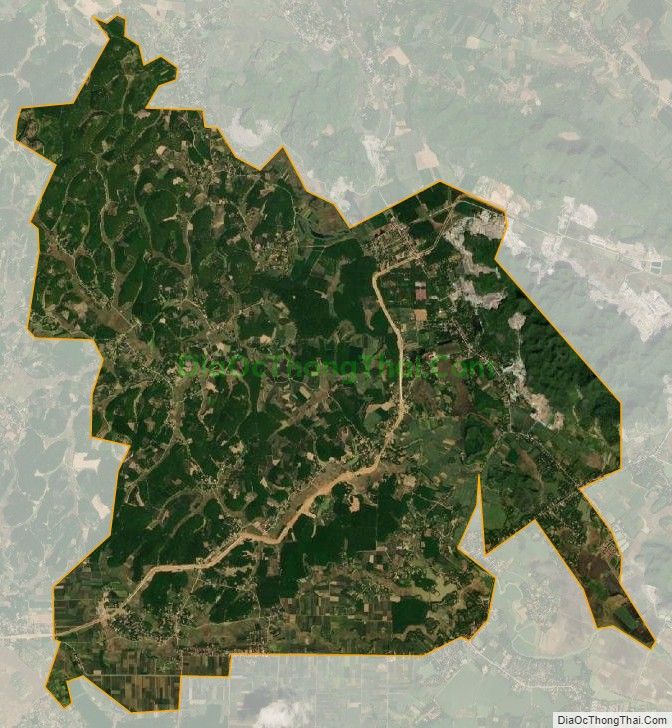 Bản đồ vệ tinh xã Cao Thịnh, huyện Ngọc Lặc