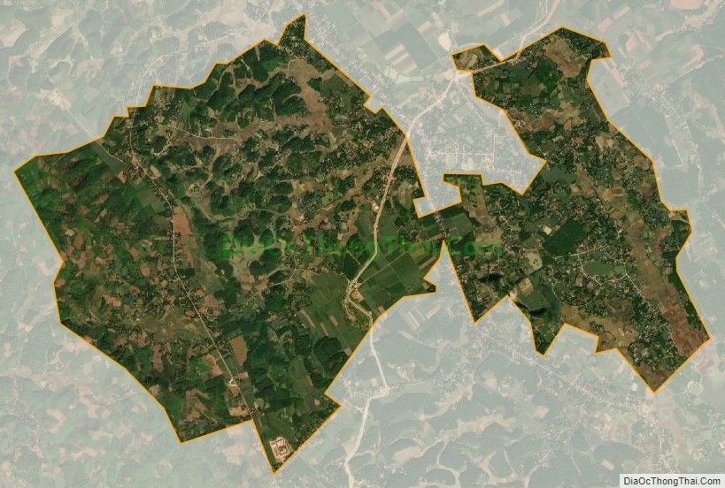 Bản đồ vệ tinh xã Minh Tiến, huyện Ngọc Lặc