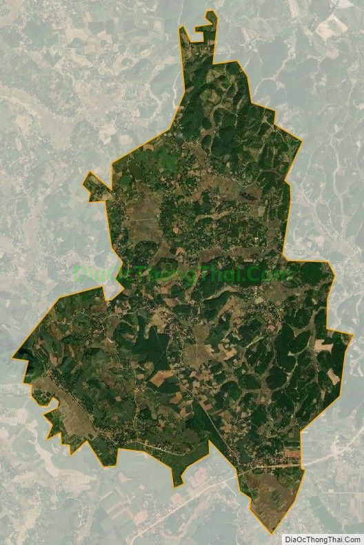 Bản đồ vệ tinh xã Ngọc Trung, huyện Ngọc Lặc