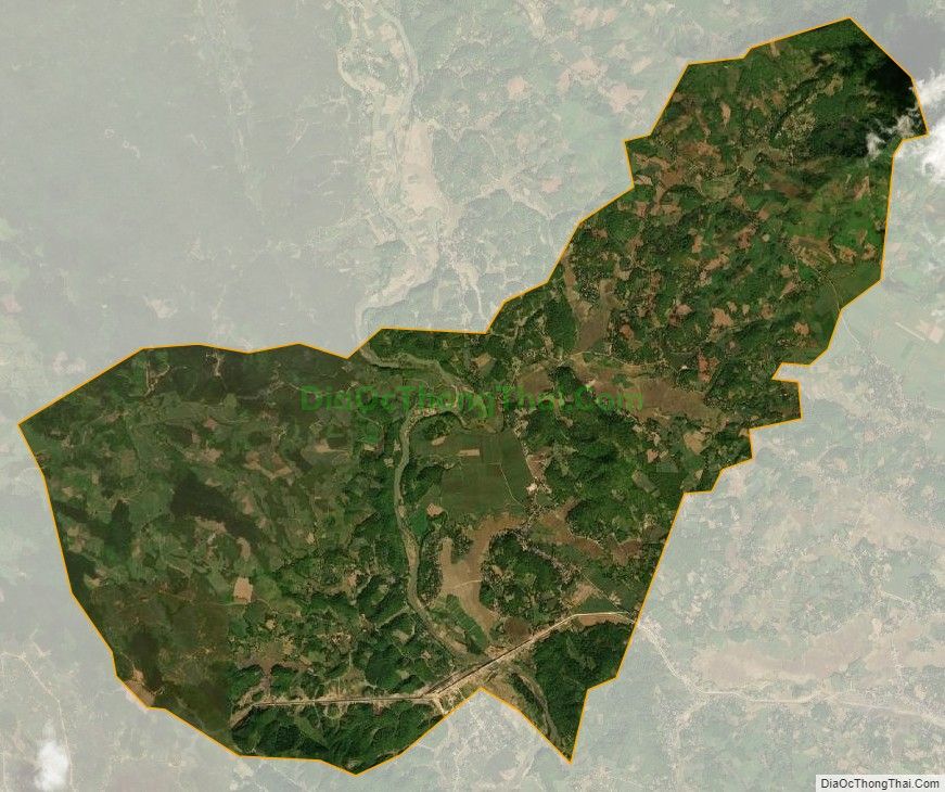 Bản đồ vệ tinh xã Phùng Giáo, huyện Ngọc Lặc