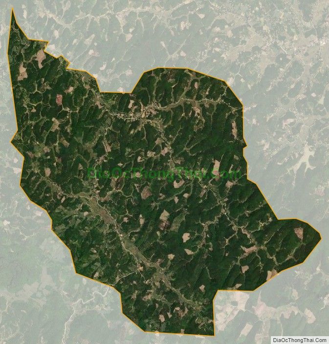 Bản đồ vệ tinh xã Xuân Thọ (cũ), huyện Như Thanh