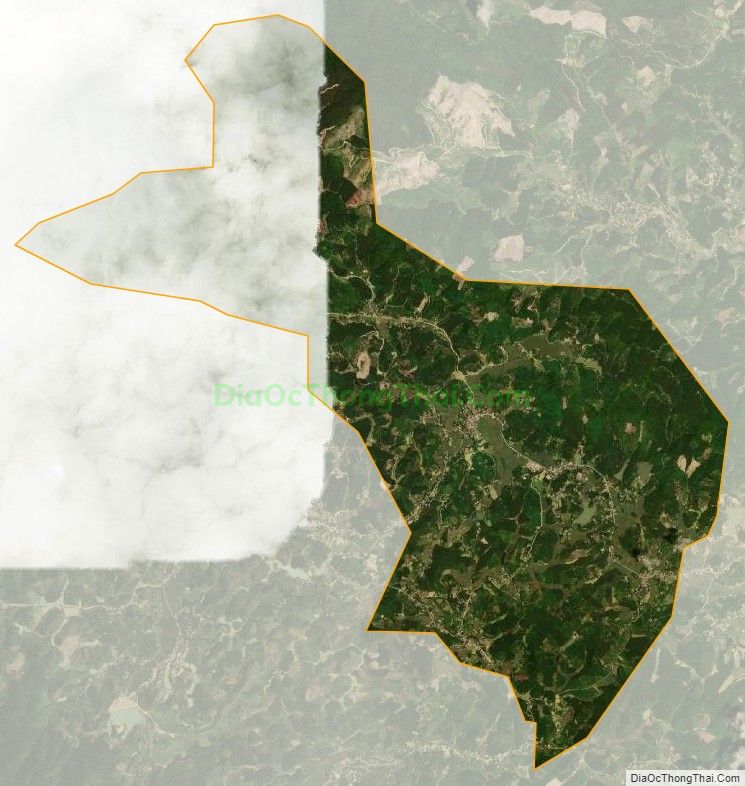 Bản đồ vệ tinh xã Cát Tân, huyện Như Xuân