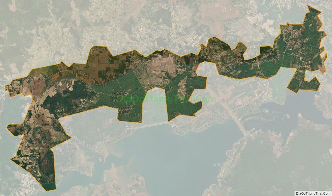 Bản đồ vệ tinh xã Công Bình (cũ), huyện Nông Cống