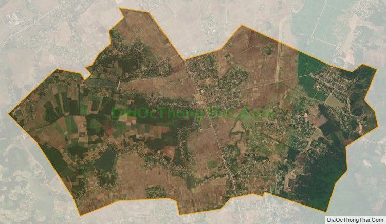 Bản đồ vệ tinh xã Công Liêm, huyện Nông Cống