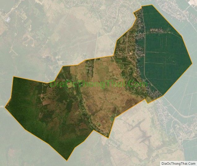 Bản đồ vệ tinh xã Tân Khang, huyện Nông Cống