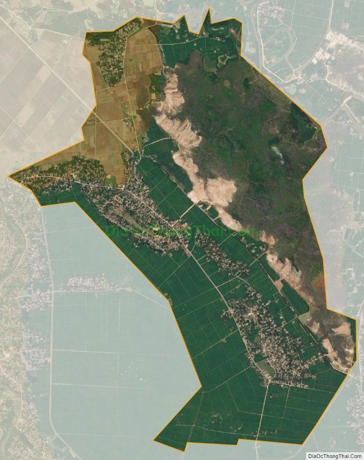Bản đồ vệ tinh xã Tân Phúc, huyện Nông Cống