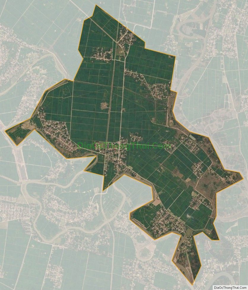 Bản đồ vệ tinh xã Tế Tân (cũ), huyện Nông Cống