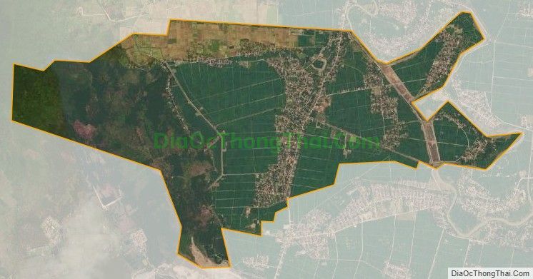 Bản đồ vệ tinh xã Tế Thắng, huyện Nông Cống