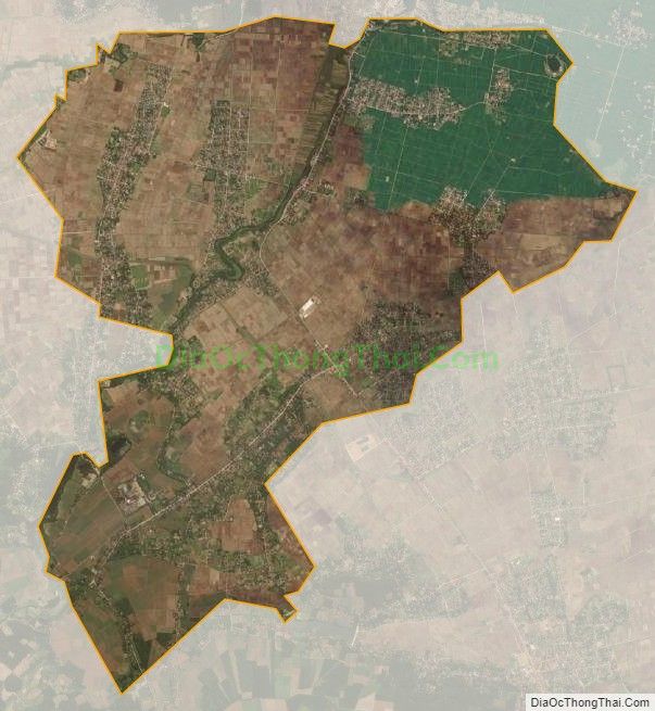 Bản đồ vệ tinh xã Thăng Long, huyện Nông Cống