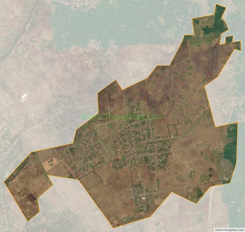 Bản đồ vệ tinh xã Thăng Thọ, huyện Nông Cống