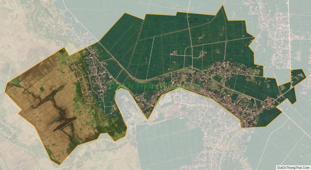 Bản đồ vệ tinh xã Trung Chính, huyện Nông Cống