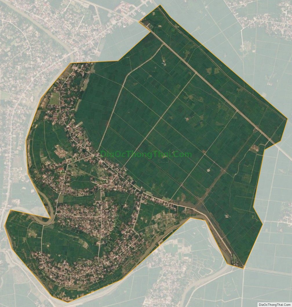 Bản đồ vệ tinh xã Trung Ý, huyện Nông Cống
