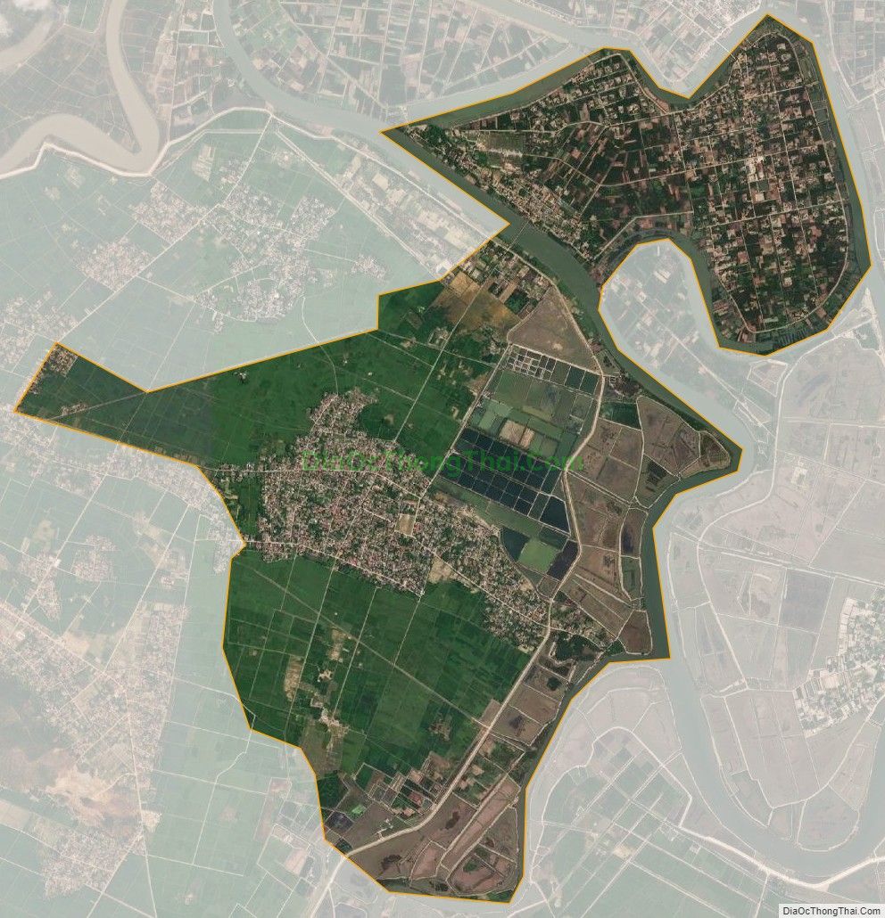 Bản đồ vệ tinh xã Trường Giang, huyện Nông Cống