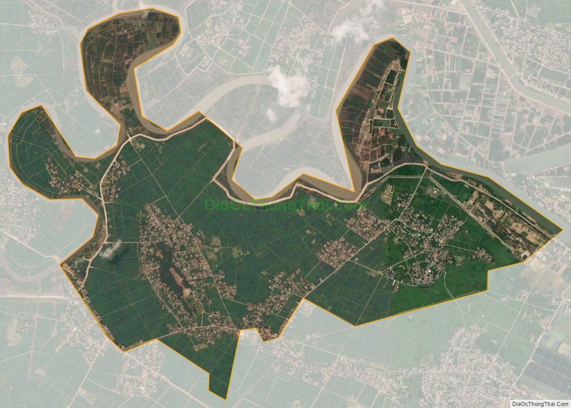 Bản đồ vệ tinh xã Trường Trung, huyện Nông Cống